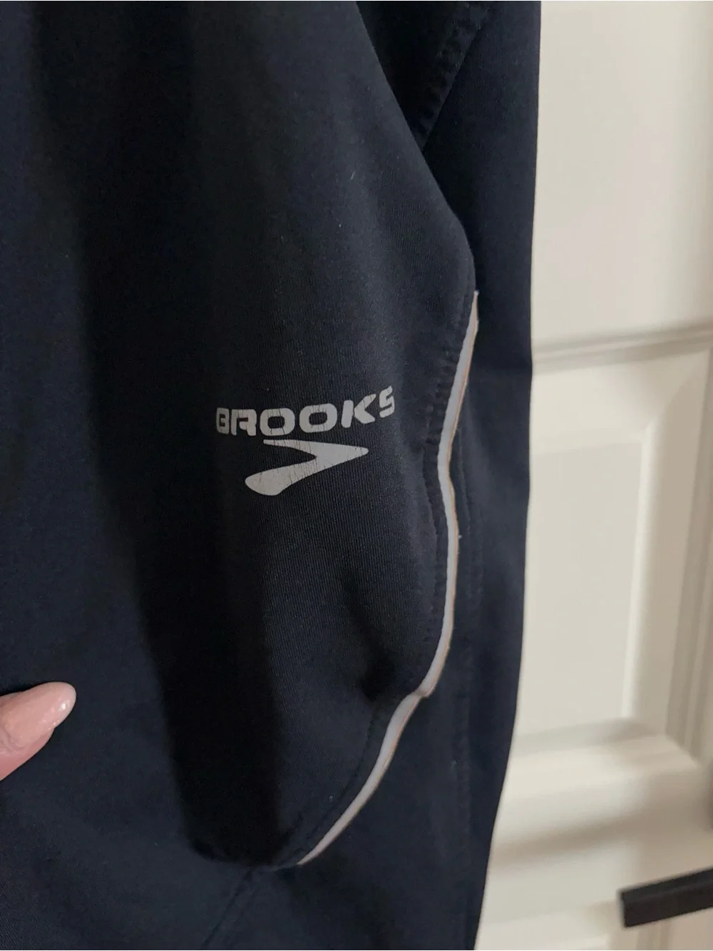 Brooks Men's Black Jogger Sweatpants with Reflective Trim